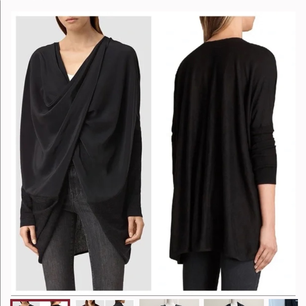 All saints silk itat shrug